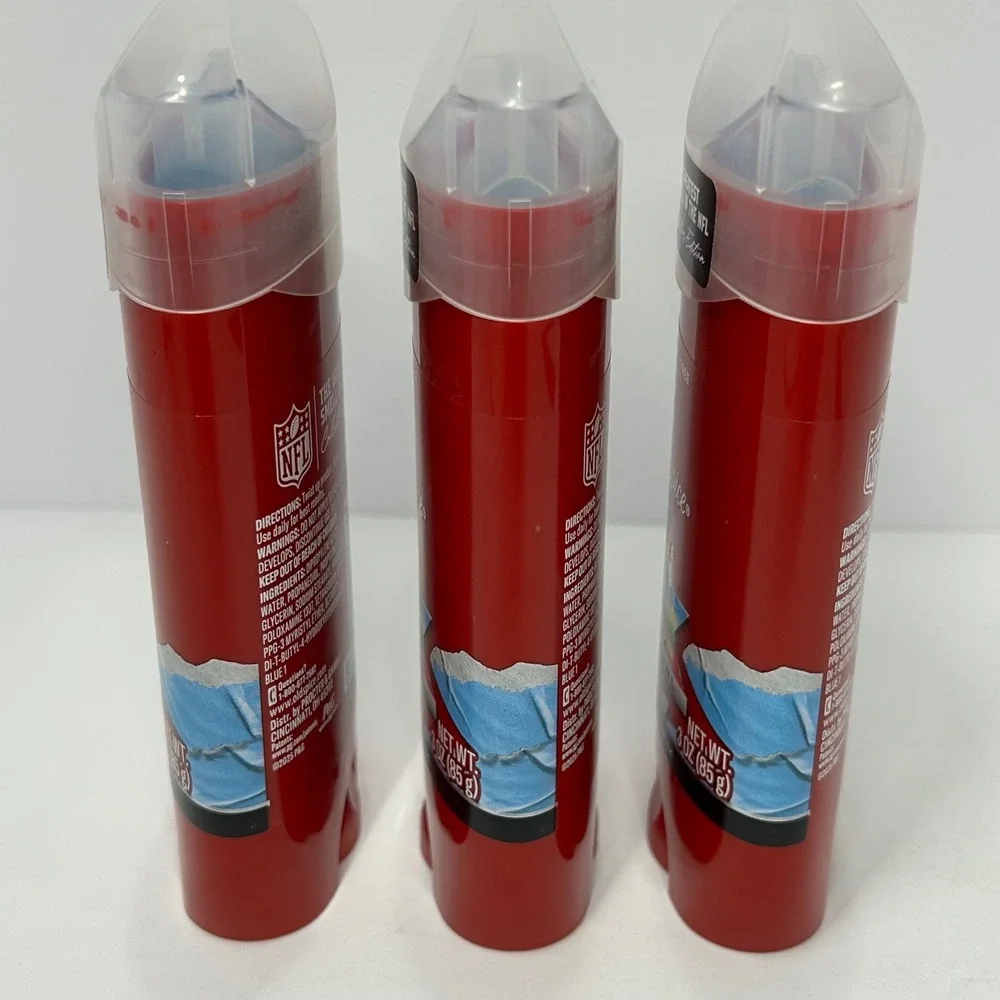 Old Spice Super Bowl‎ LVIII Collector's Edition Deodorant Aluminum Free Lot of 3